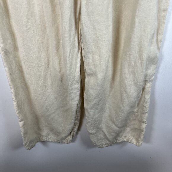 Cloth & Stone Boho Crop Linen Pants Women Small Distressed Chic Lagenlook Frayed - Picture 3 of 10